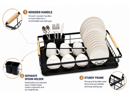 Dish Drying Rack for Kitchen Counter رف تجفيف الاطباق