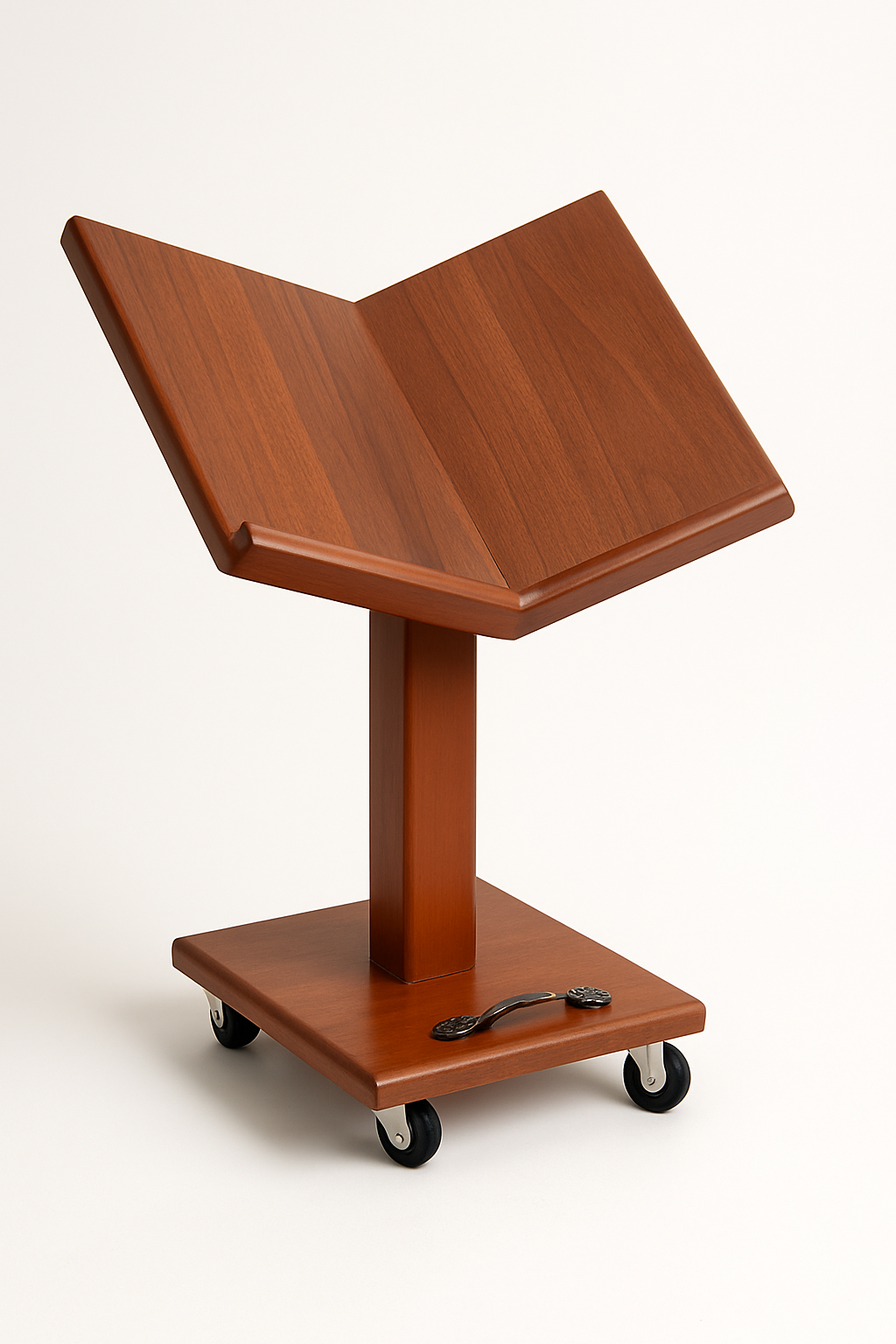 Wooden Quran Holder & Book Stand with Wheels (Fixed Height 60 cm)  حامل قرآن