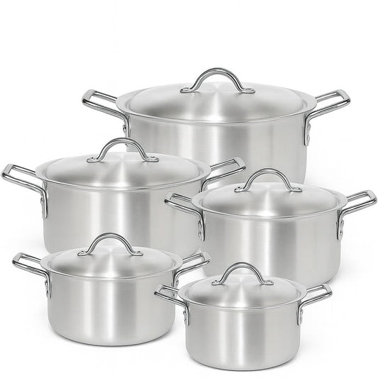 Aluminium Cookware Set – Durable Heavy-Duty Pots & Lids – طقم قدور المنيوم قطع بجودة عالية (5)