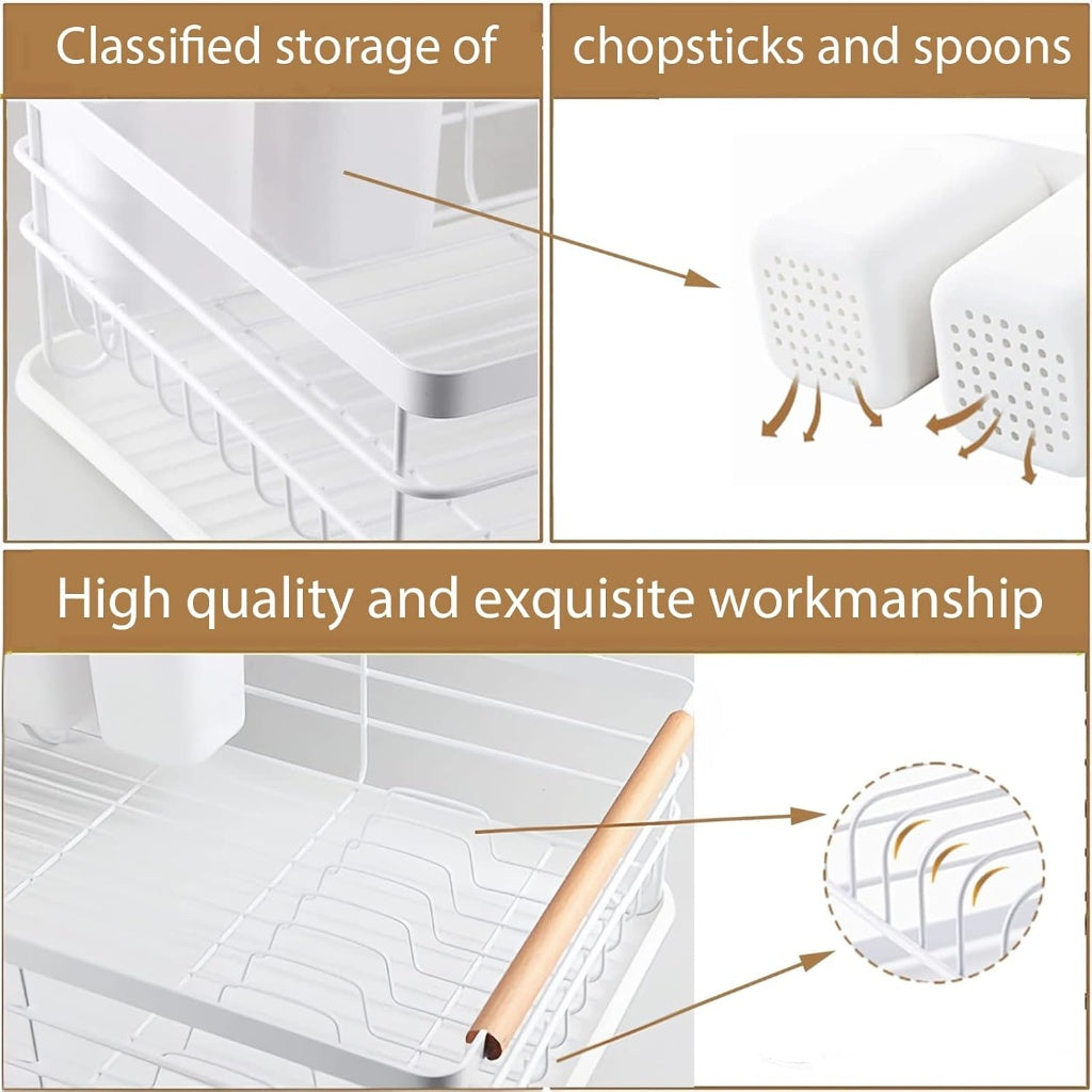 Dish Drying Rack for Kitchen Counter رف تجفيف الاطباق