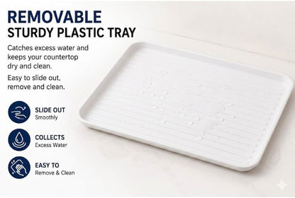 Dish Drying Rack for Kitchen Counter رف تجفيف الاطباق